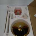 ZYGOLVQ Antique Shower Faucet Sets Complete Shower System: 9" Vintage Rain Head with Handheld Wall Mounted, 2 Way Diverter Rough in Brass Valve and Trim Kit, Gold