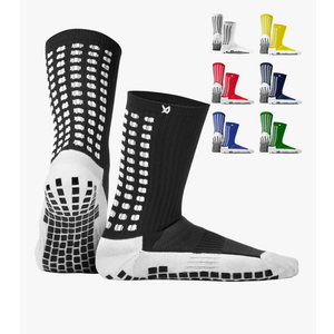 Lux Dual Grip Socks - Soccer Grip Socks for Men and Women. GripArray Performance & Comfort Black No Size