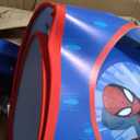 Marvel Spider-Man Table Lamp,2-Layer Cut Out Shade with Themed Print, Stick Lamp with Figural Pull Chain for Kids Bedroom or Playroom Decor
