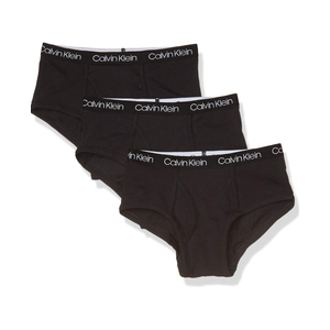 Calvin Klein Boys' Little Modern Cotton Assorted Briefs Underwear 3 Pack Size M