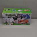 JOYIN 4 Packs Emergency Vehicle Toy Playsets, Friction Powered Vehicles with Light and Sound, Including Fire Truck, Ambulance, Play Police Car and Helicopter, Christmas Toddler Kids Boys Gifts