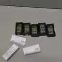 Frienda 6 Pieces Mini Digital Clock Small Digital Clock Stick on Battery Operated Self Adhesive Bracket for Car Dashboard Fridge (Black)