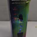 Color Changing Black Liquid Motion Lamps: 17 Colors LED Night Light for Adults with Remote & Timer, Smart Ambient Mood Lighting for Bedroom Office, Novelty Cool Christmas Birthday Gifts, 13 Inch (White)