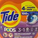 Tide PODS laundry detergent pacs, 3-in-1 Stain Remover, Odor Fighter, Color Protector, 76 Count, HE compatible, Spring Meadow Scent