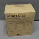 Airversa Waterless Essential Oil Diffuser Starter Kit with 4 x 10mL Hotel Scent Fragrance Oil, Battery Operated Mini Scent Air Machine Portable Diffuser for Home Car Office, AN8 Kit Black