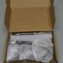 Joyyy Weighted Candlestick Holders Candle Stick Holder for Candlesticks, Vintage Metal Candelabra Candlestick Holders Candle Stand for Holiday Fireplace Party Dining Home Set of 6 (Matt Black)