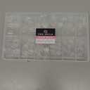 UNA GELLA Toe Nail Tips Full Cover, 216 Pcs Square Round Toe Nail Press Ons Clear Pre-shape Gel Toe Nail Tips Double Matte Acrylic Fake Toenails Extensions DIY Home Nail Salon for Women, 15 Sizes