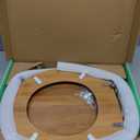 Toilet Seat, Solid Wood, Bamboo, High Gloss Finis, PIKLiDS (Round)