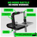 Rhino USA Hitch Tightener Anti Rattle Clamp (for 2.5 inch Hitches) Heavy Duty Steel Trailer Hitch Stabilizer - Weatherproof Protective Anti-Rust Silencer for Bike Rack, Hitch Receiver & More!