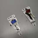 2 Hillman Color-Plus uncut key blanks in blue (model 67) and red (model 89)