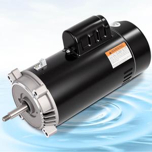 UST1152/UCT1152 1 1/2HP Pool Pump Motor, 56J Frame Swimming Pool Pump Motor | 115/230V, 3450 RPM, 303 Stainless Steel Shaft, Replacement Motor for Outdoor/Indoor Swimming Pool