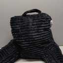 Nestl Reading Pillow for Kids & Teens with Shredded Memory Foam, Luxe Cut Plush Backrest Pillows for Reading and Gaming, for use on Couch, Bed, Floor, Adjustable Support with Washable Cover Dark Grey (Small 14")