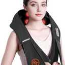 AMZPONY® Cordless Neck Massager for Pain Relief Deep Tissue, Rechargeable Shiatsu Neck and Back Massager with Heat Kneading Shoulder Massage for Body Muscle Pain Relief,Gifts for Dad Mom Friends