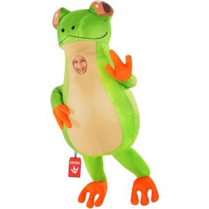 Morph Frog Costume For Kids, Inflatable Green Frog Outfit, Blow Up Kermit Costume For Children, Fun Dress Up (One Size)
