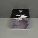 AROMA CoreCoat Rice Cooker with Pop-Up Food Steaming Basket (4 Cups Cooked, 2 Cups Uncooked, 1 Qt) (Lilac)