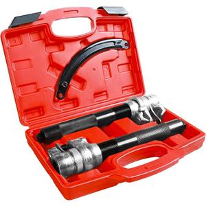 2-Piece Coil Spring Compressor Tool Heavy Duty Macpherson Strut Spring Compressor Set with Safety Jaws and Holder, Max Load 2645 LBs