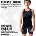 Exxact Sports Sublimated Adult & Youth Wrestling Singlet - Premium Powerlifting Singlet for Men & Boys, Unisex Singlets (Black Panther)