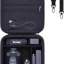 L LTGEM Camera Case Compatible with KODAK PIXPRO AZ405 / AZ528 / AZ425 / AZ255 Digital Camera and Accessories, with 2 Dividers and Shoulder Strap, Black