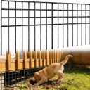 42.5ft(L) x 13in(H) Garden Fence Animal Barrier, 30 Panels No Dig Fence Panels for Dog Rabbit, Rustproof Metal Dig Defence Fencing Bottom Barrier, Anti Digging Garden Edging Border for Outdoor, Yard