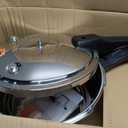 Stainless Steel Pressure Cooker 8 qt Induction Compatible Stove Top Pressure Cooker with Pressure Indicator Safeguard Devices,Compatible with Gas & Induction Cooker