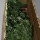 Remote Control&Timer- Super Thick 9 Ft Prelit Christmas Garland with 50 Warm White & Colorful Change Lights, Artificial Lighted Garland 270 Realistic Tips 10 Pinecone for Mantle Stair Railing Outdoor