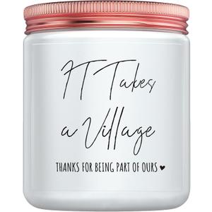 Thank You Gifts for Women - Teacher Appreciation Gifts, Candle Gift for Nanny Babysitter Coach Day Care, Thanksgiving & Christmas Day Gift for Teachers Friends