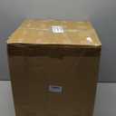 Vinyl Record Storage Box, Solid Wood Vinyl Record Box Fits Standard Records- 7/10 Inch, (Upgrade Double Latch) LP Album Record Storage Case Hold 40 Records - Carbonized Brown (Black)