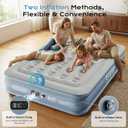 Sebor Air Mattress Twin with Built-in Pump 13", Comfortable Self-Inflating Blow up Mattress with High-Speed Pump, Durable Twin Size Air Mattress with Storage Bag for Guests, Moving, Camping, Travel