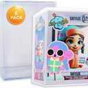 8-Pack Hard Acrylic Funko Pop Protector Display Case (4"), Stackable Display Case, Crystal Clear, 2.5mm Thick, Made in USA by Gary Plastic Packaging