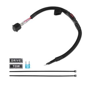30cm Universal Automotive Switched Fuse Bypass Kit/Fuse Bypass Switch/Durable / 1 pcs Black