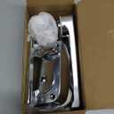 Qiilu RV Door, RV Door Locks for Travel, Locking Door Levers Toilet Bathroom Bedroom Handle Knob Polished Chrome for RV Yacht