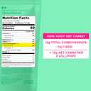 4 x SmartSweets Lollipops, 3oz, Blue Raspberry & Watermelon Flavors, Hard Candy with Low Sugar (1g), Low Calorie (40), No Artificial Sweeteners, Plant-Based, Gluten-Free