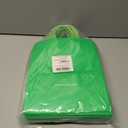 DjinnGlory 24 Pack Medium Green Paper Gift Bags with Handles and White Tissue (10''x8''x4'') for Party Favors Goodies, Small Business, Care Packages (Solid Green)