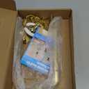 8 9 10 11 inch Gold Lamp Shade Harp Holder, Adjustable Height Harp Kit with Crystal & Metal Finial, DIY Replacement Making Repair Lampshade Bracket E14 E26 E27 Adapter Base Table Floor Light