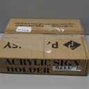 Acrylic Sign Holder 8.5 x 11, Double Sided Sign Holder Stand, Plastic 6 Pack Table Paper Stand, Vertical Menu Flyer Stand, T Shape Table Flyer Holder