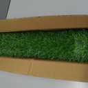 Artificial Grass Mat, Dog Grass Pee Pads, Fake Grass Pad for Pets Potty Training, Soft Grass Rug, Grass Doormat with Drainage Holes, Pet Turf for Indoor Outdoor Use, Washable(15.7''*31.5'')