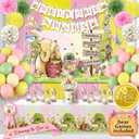 Winnie Baby Shower Decorations Pink  the Pooh Balloons, Backdrop, Welcome Baby Banner, Tablecloth, Cake Toppers, Pompoms, Sash & More  Classic Pooh Baby Shower Theme Party Decor