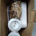 EAMBRITE Lighted Birch Tree with Christmas Ornaments, 2 Pack Small Christmas Trees with Led Lights, White Twinkling Tree Decorations Tabletop Centerpieces for Home Table Bedroom Indoor Decor (22inch)