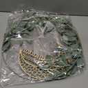 Cinnvoice Eid Ramadan Mubarak Wreaths Door Sign Artificial Leaves Ramadan Hanging Wreath Decoration for Front Door Eid Al Fitr Moon Wood Sign Wall Garland Hanger for Islamic Muslim Home Party Decor