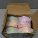 Weysat 12 Pack Travel Jewelry Case Bridesmaid Gifts Box Bulk Small Leather Earring Organizer for Women Proposal Return Gift (White,Pink,Green,Blue,Purple,Dark Pink)