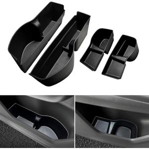 Door Side Storage Tray for Honda CRV Accessories 2023 2024 2025 Front and Rear Door Slot Pocket Tray Organizer Protector Cover Pad for Honda CRV TPE Material 4PCS