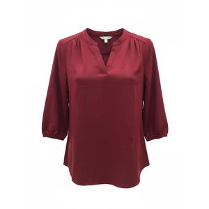 Aimcoo Women's Business Casual Blouses Ruffle V Neck Work Dressy Shirts Long Sleeve Top Size S