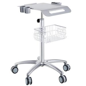 VEVOR Medical Mobile Trolley With Wheels 29.5"-41.3" Height Adjustable Stainless Steel Dental Cart Rolling Desktop Lab With 16.5" 15.7" Large Tabletop