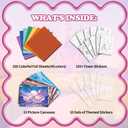 2 x MyPixie Foil Art & Fun - No Mess Princess Foil Crafts for Kids,Arts & Crafts Kits, DIY Creative Activity, Christmas Birthday Gifts for Girls 4 5 6 7 8 9 10 Year Old (Unicorn)