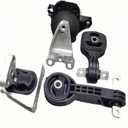 Engine Motor and Trans Mount 4 pcs Compatible with 2006 2007 2008 2009 2010 2011 Civic 1.8L Replacement for A4546 A4530 A4534 A4543