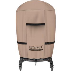 ULTCOVER Outdoor Waterproof Charcoal Kamado Joe Grill Cover for 22-24 inch Char-Griller Char-Broil and Other Round Smokers Size Up to 36 Dia x 45 H