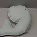 Marble Empire Whale Pillow Linen, Blue Whale Throw Pillows with Free Style Edge,Coastal Ocean Decorative Pillow for Couch Sofa (18.5 inch)