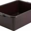 Winco 7" Brown Bus Box Dish Tub for Restaurants