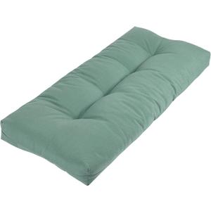 Patio Bench Cushion 42 x 18 Inch, Non-Slip Water Resistant Long Seat Pads, Indoor Outdoor Tufted Loveseat Cushion for Garden, Swing, Settee, Window, Wicker, Front Porch(Aqua Leala)