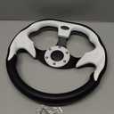 12.5 Inch White Golf Cart Steering Wheel for Golf Cart Club Car DS and Precedent EZGO RXV & TXT, Yamaha Golf Car Accessories